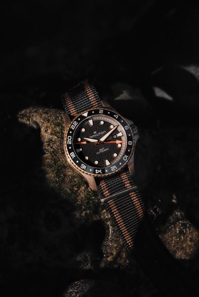 Hamilton Khaki Navy GMT Bronze H82565930 Automatisch horloge voor heren