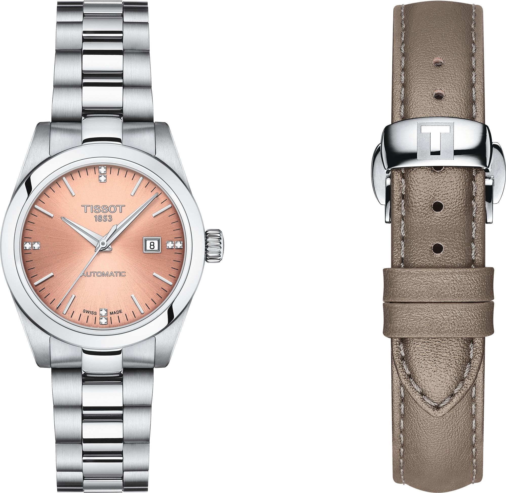 Tissot TISSOT T-MY LADY T132.007.11.336.00 Orologio automatico donna Con cinturino di riserva Tissot TISSOT T-MY LADY T132.007.11.336.00 Orologio automatico donna Con cinturino di riserva