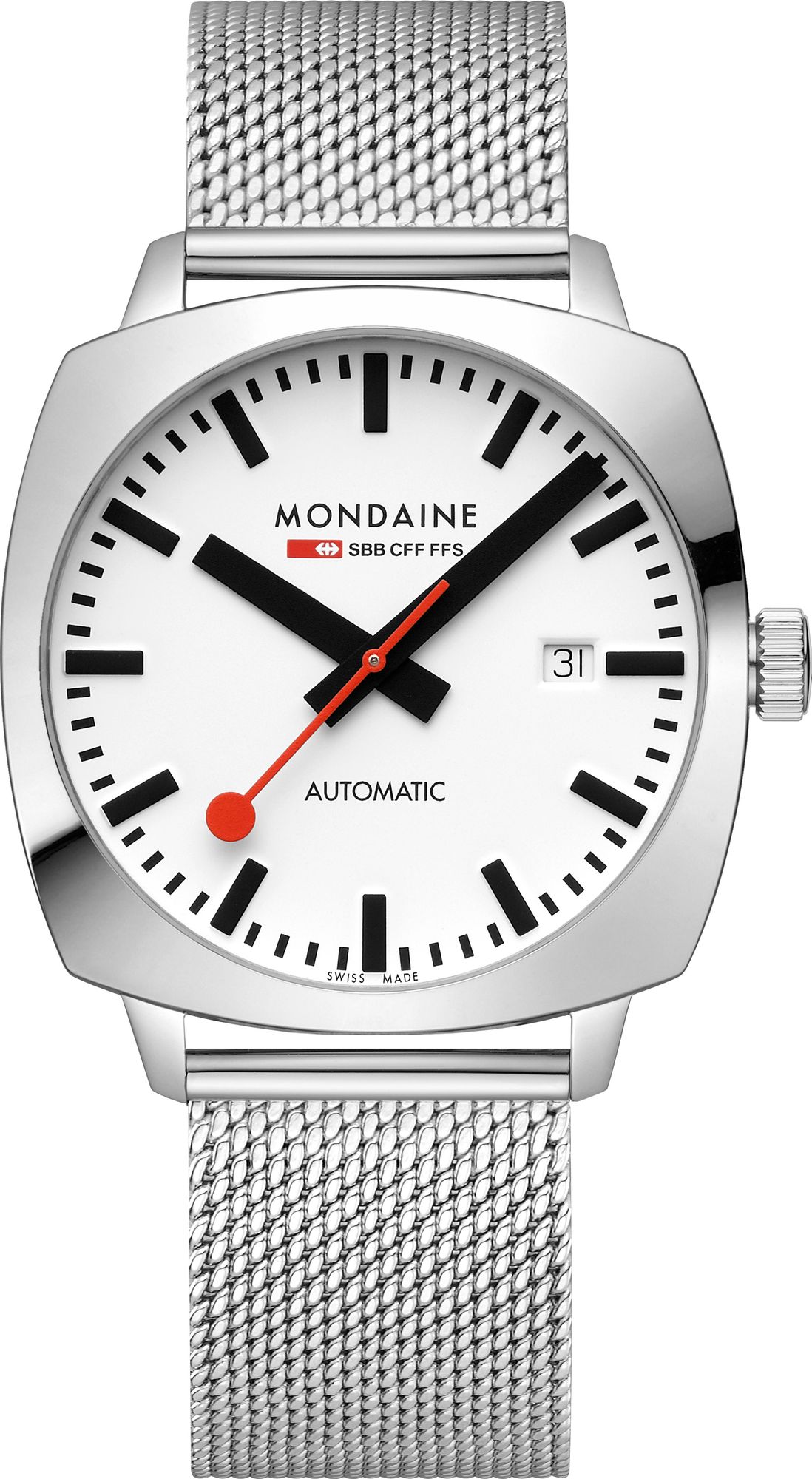 Mondaine Cushion MSL.3961B.SM Orologio automatico uomo Mondaine Cushion MSL.3961B.SM Orologio automatico uomo