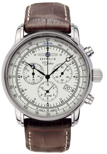Zeppelin Chrono-Alarm 7680-1 Mens Chronograph Made in Germany Zeppelin Chrono-Alarm 7680-1 Mens Chronograph Made in Germany