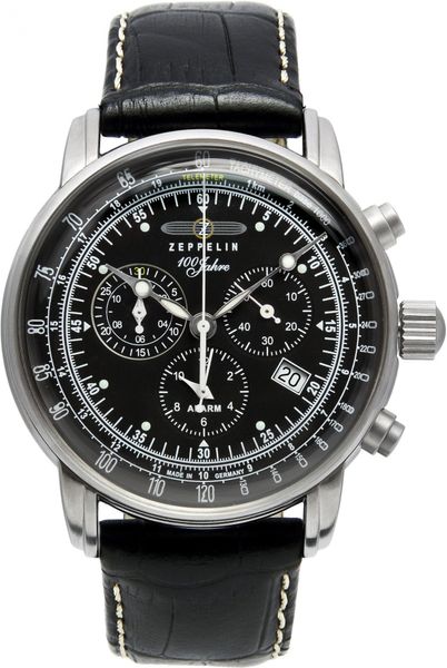 Zeppelin Chrono-Alarm 76802 Herrenchronograph Made in Germany
