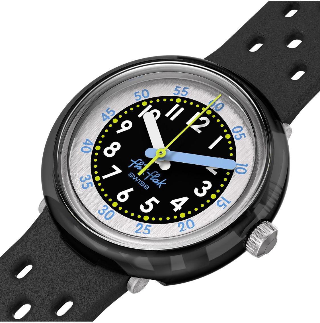 Flik Flak FIZZ IN BLACK FCNP001 orologio per bambino Flik Flak FIZZ IN BLACK FCNP001 orologio per bambino