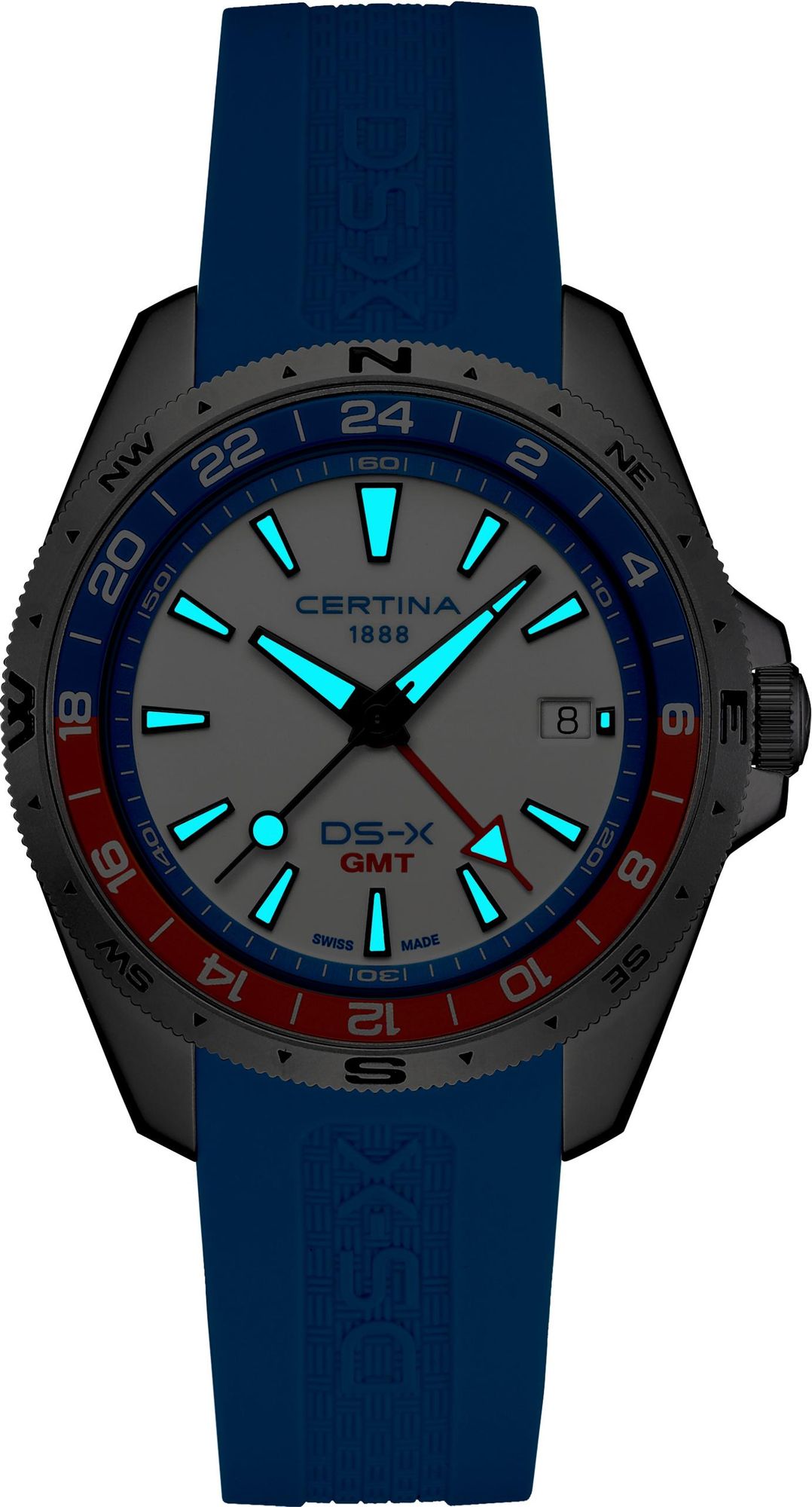 Certina DS-X GMT C047.452.17.011.00 Orologio da polso uomo Certina DS-X GMT C047.452.17.011.00 Orologio da polso uomo