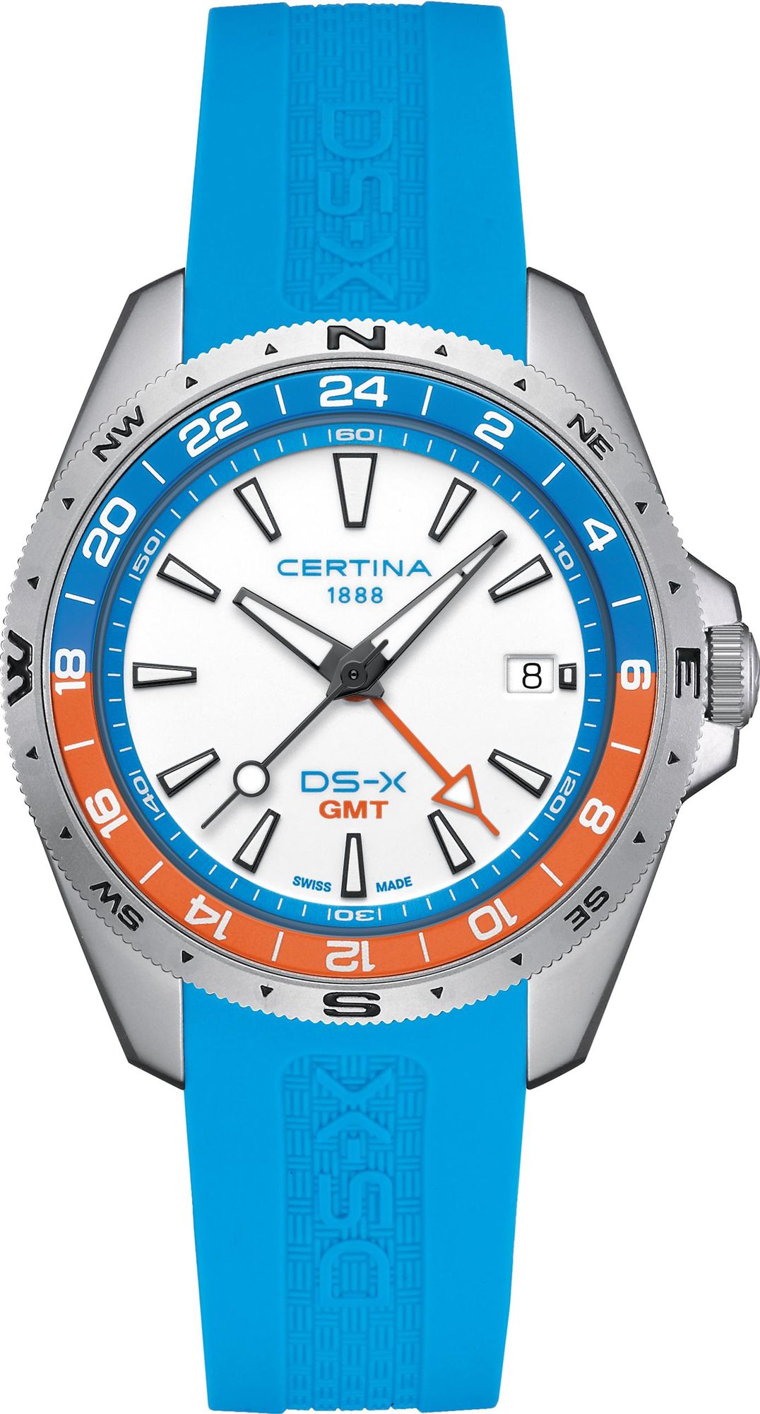 Certina DS-X GMT C047.452.17.011.00 Orologio da polso uomo Certina DS-X GMT C047.452.17.011.00 Orologio da polso uomo