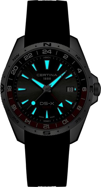 Certina DS-X GMT C047.452.17.081.01 Herrenarmbanduhr Certina DS-X GMT C047.452.17.081.01 Herrenarmbanduhr