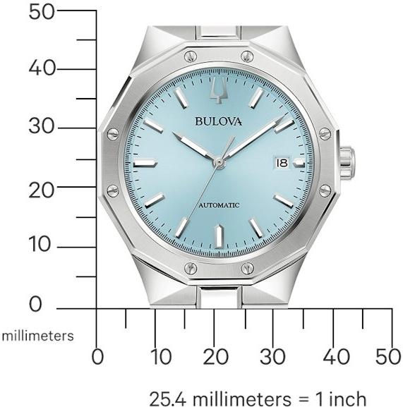 Bulova Octagon 96B462 Automatisch horloge voor heren Bulova Octagon 96B462 Automatisch horloge voor heren