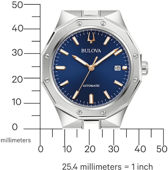 Bulova Octagon 96B463 Automatisch horloge voor heren Bulova Octagon 96B463 Automatisch horloge voor heren