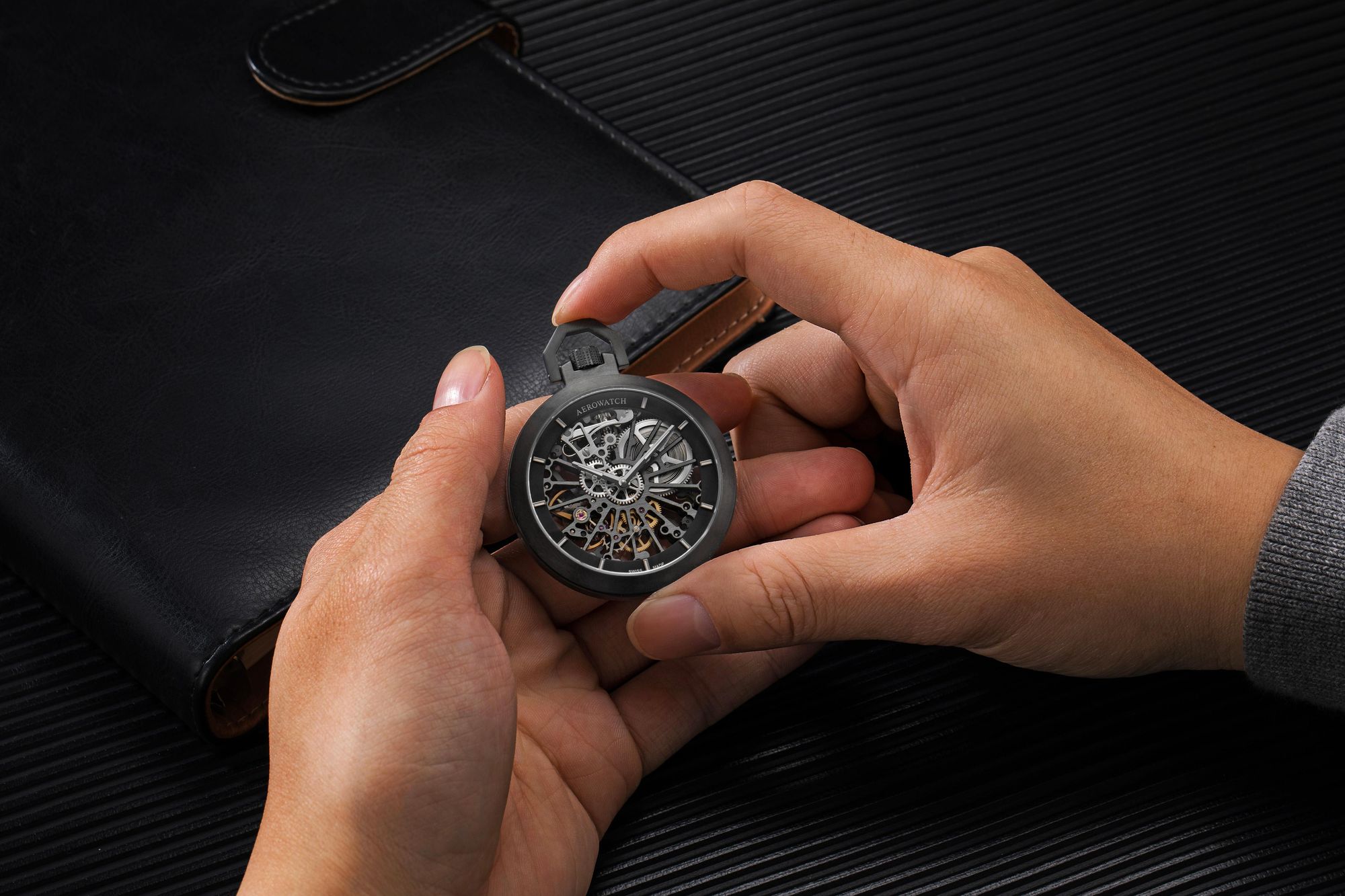 Aerowatch Lépine 50829 NO03 SQ Reloj de bolsillo para hombres