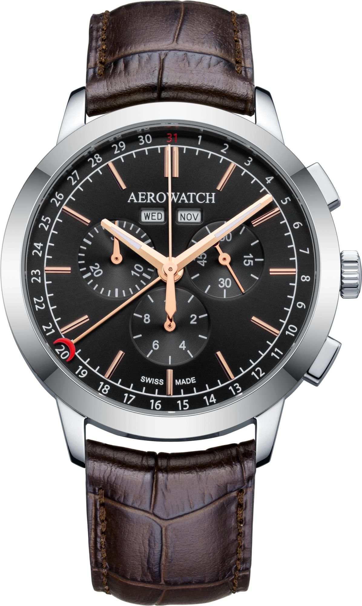 Aerowatch Les Grandes Classiques A 89992 AA03 Herenchronograaf Aerowatch Les Grandes Classiques A 89992 AA03 Herenchronograaf