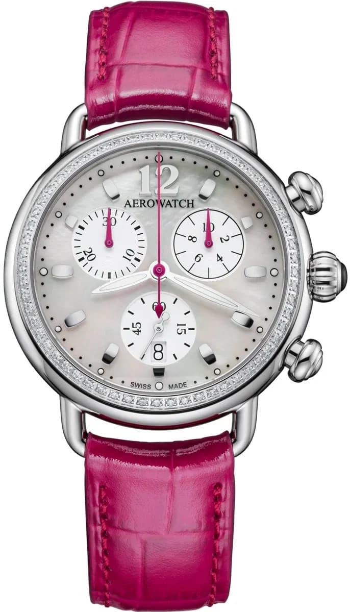 Aerowatch 1942 A 81105 AA04 DIA Dameschronograaf Aerowatch 1942 A 81105 AA04 DIA Dameschronograaf