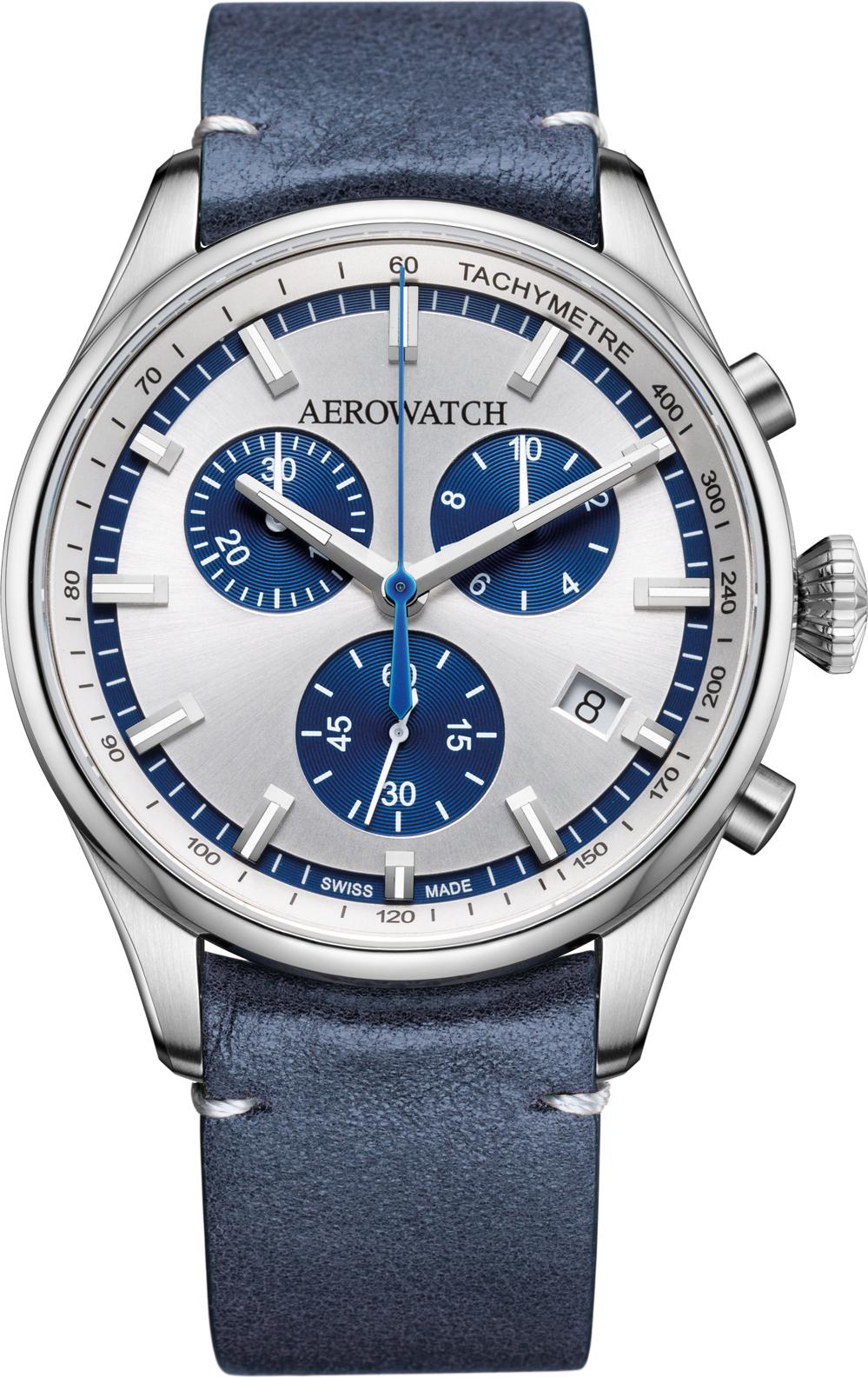 Aerowatch Les Grandes Classiques A 79990 AA05 CU Herenchronograaf Aerowatch Les Grandes Classiques A 79990 AA05 CU Herenchronograaf