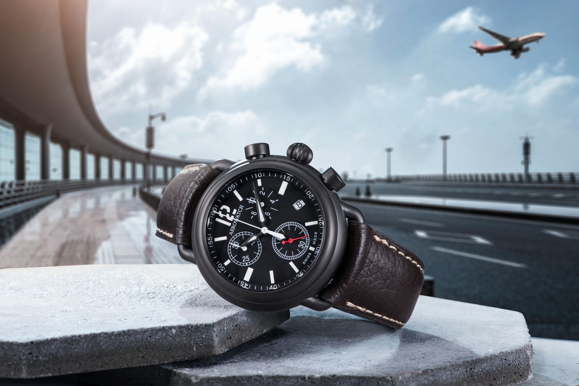 Aerowatch 1942 A 79100 NO05 Herenchronograaf Aerowatch 1942 A 79100 NO05 Herenchronograaf