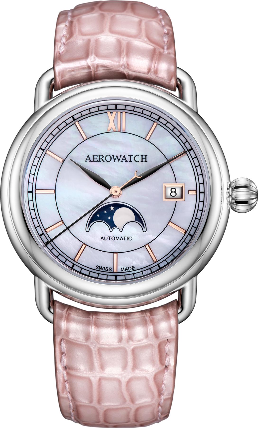 Aerowatch 1942 A 77983 AA02 BR RO Reloj Automático para mujeres Aerowatch 1942 A 77983 AA02 BR RO Reloj Automático para mujeres