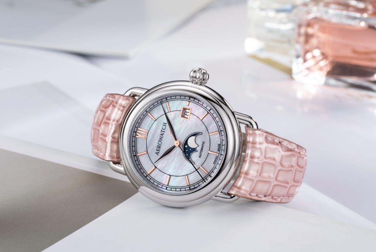 Aerowatch 1942 A 77983 AA02 BR RO Reloj Automático para mujeres Aerowatch 1942 A 77983 AA02 BR RO Reloj Automático para mujeres