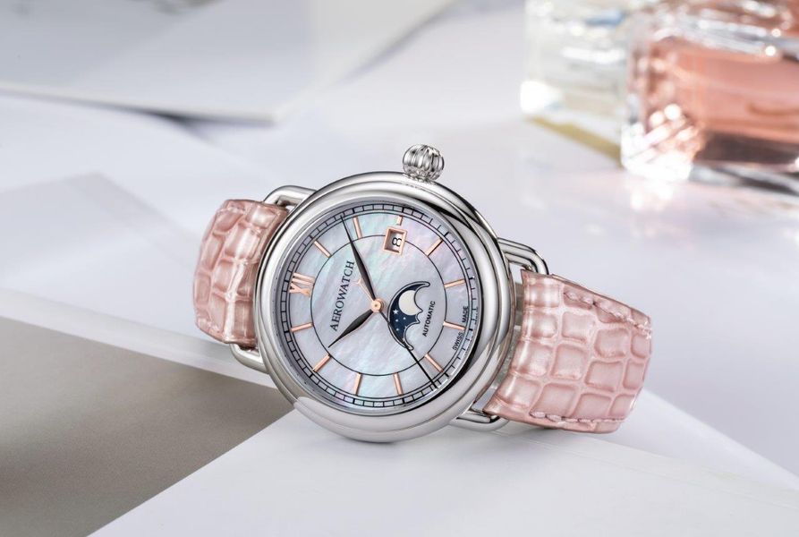Aerowatch 1942 A 77983 AA02 BR RO Orologio automatico donna Aerowatch 1942 A 77983 AA02 BR RO Orologio automatico donna