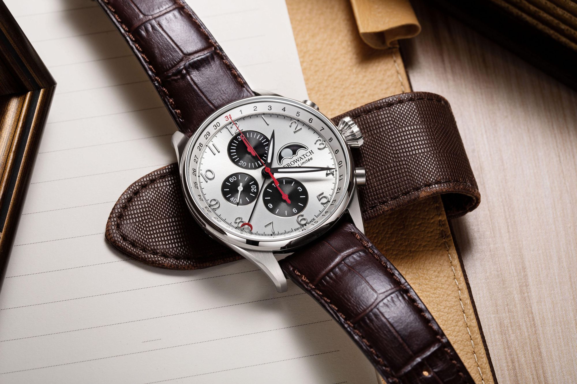 Aerowatch Les Grandes Classiques A 69989 AA04 Cronografo automatico uomo Produzione strettamente limitata