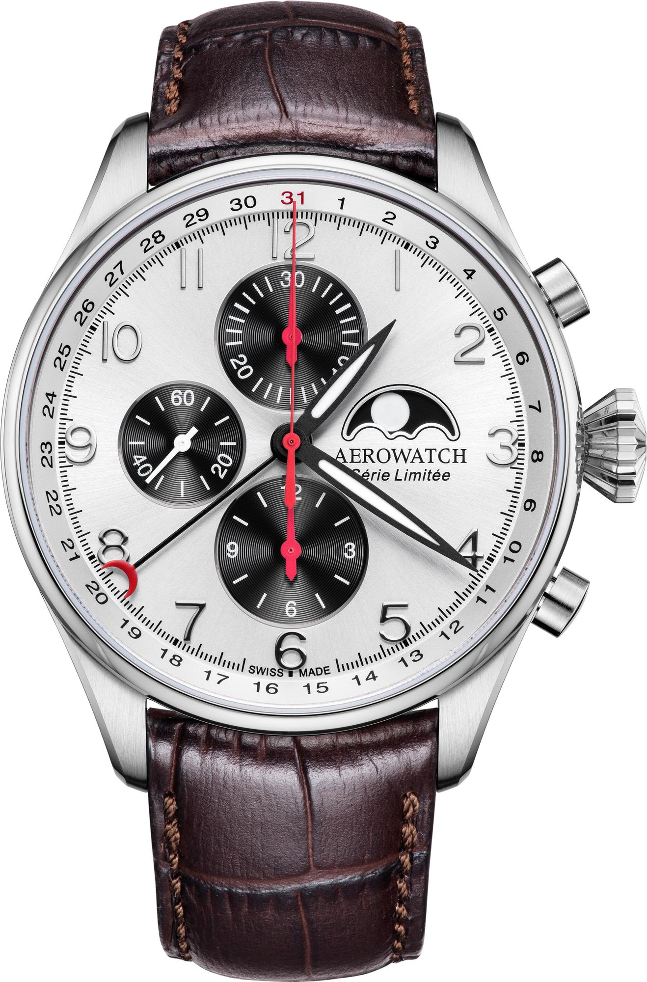 Aerowatch Les Grandes Classiques A 69989 AA04 Cronografo automatico uomo Produzione strettamente limitata