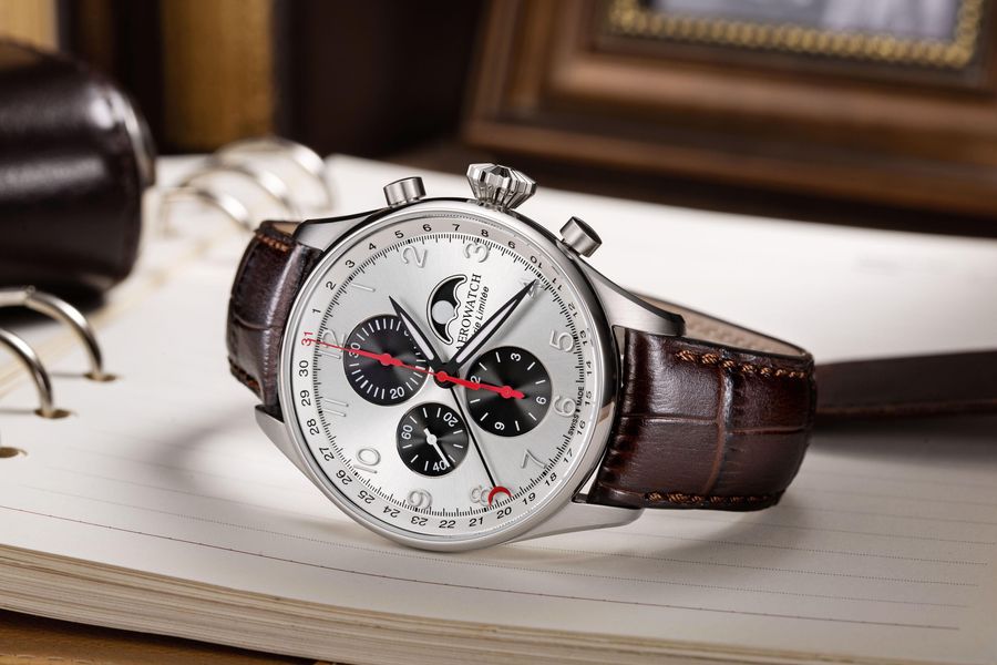 Aerowatch Les Grandes Classiques A 69989 AA04 Herren Automatikchronograph Streng Limitierte Auflage Aerowatch Les Grandes Classiques A 69989 AA04 Herren Automatikchronograph Streng Limitierte Auflage