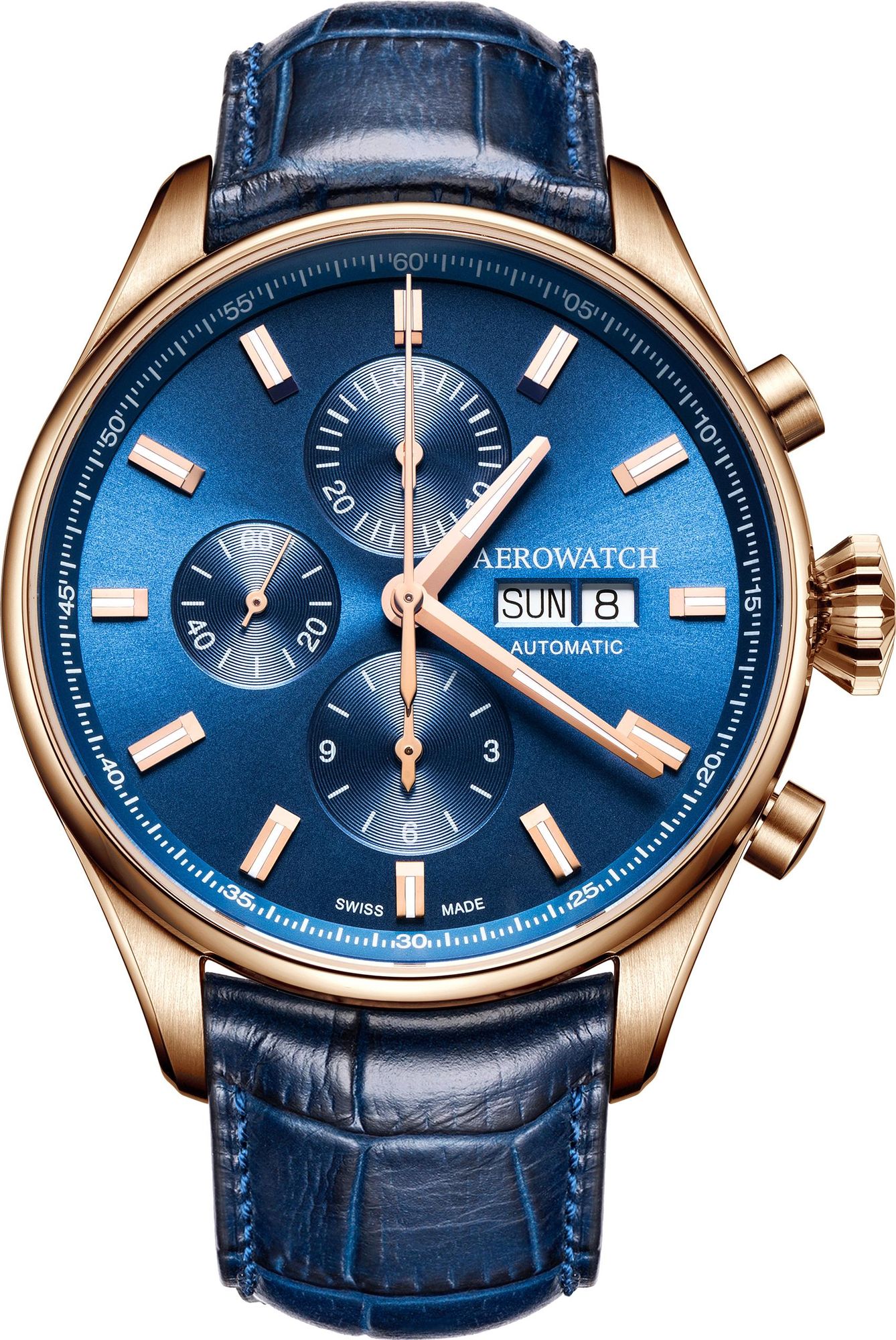 Aerowatch Les Grandes Classiques A 61989 RO01 Cronografo automatico uomo