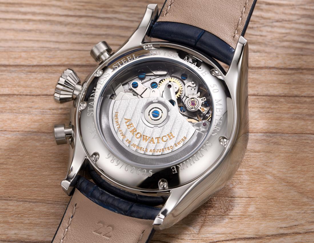 Aerowatch Les Grandes Classiques A 61989 AA01 Chronographe Automatique pour hommes