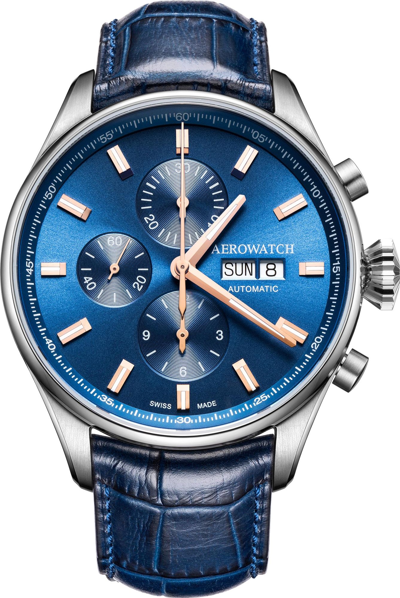Aerowatch Les Grandes Classiques A 61989 AA01 Chronographe Automatique pour hommes