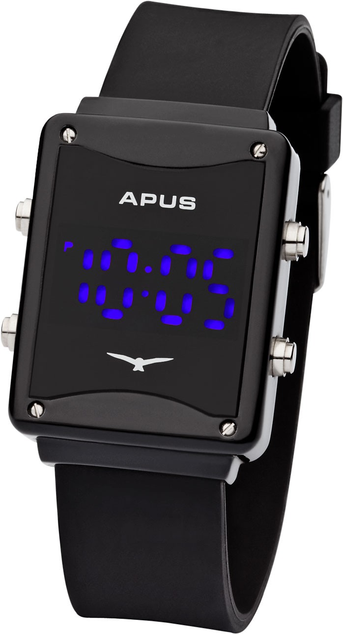 APUS Epsilon Black Blue AS-ES-BB LED Uhr Design Highlight