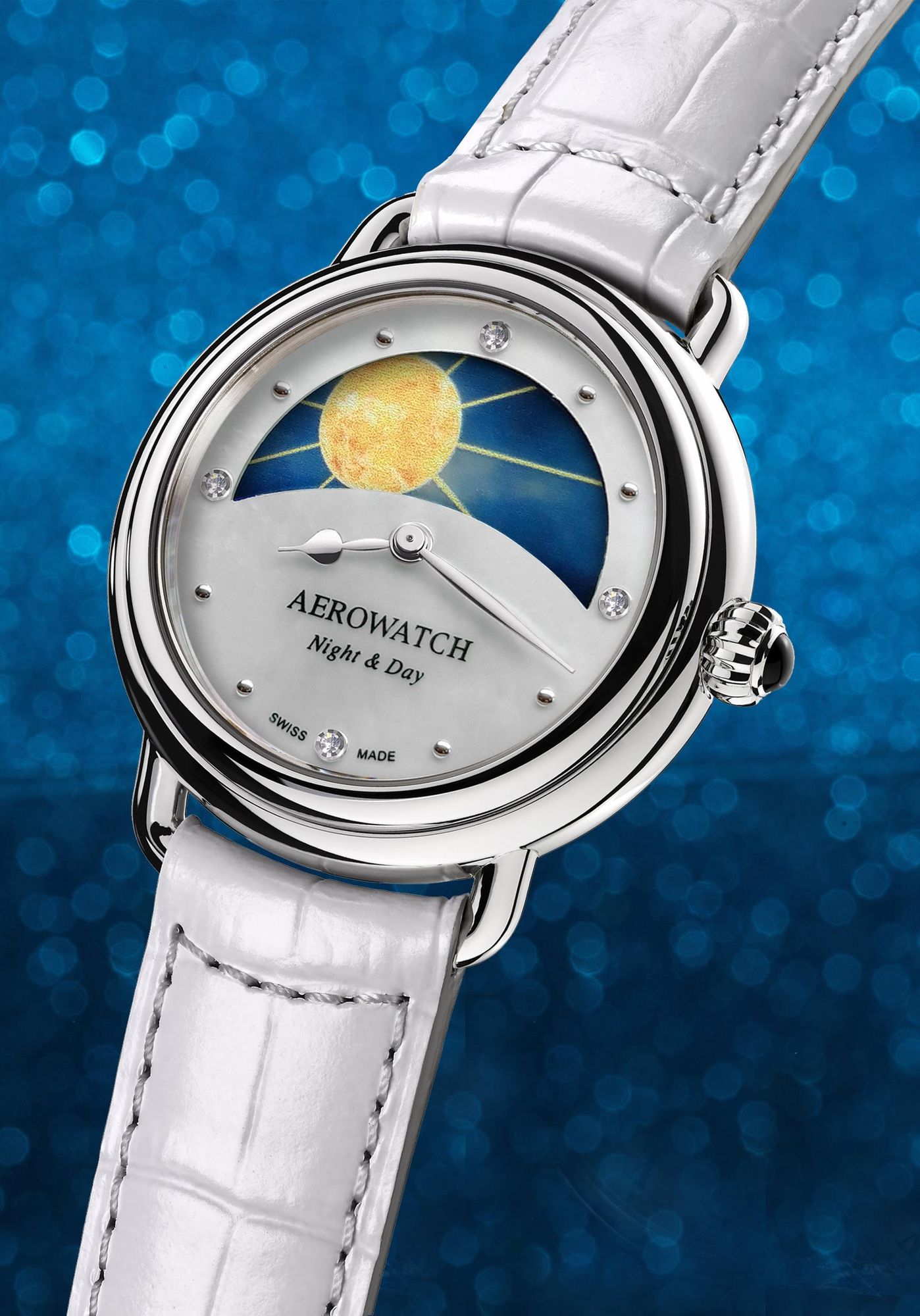 Aerowatch 1942 A 44960 AA11 Wristwatch for women Lunar Phase Indicator Aerowatch 1942 A 44960 AA11 Wristwatch for women Lunar Phase Indicator