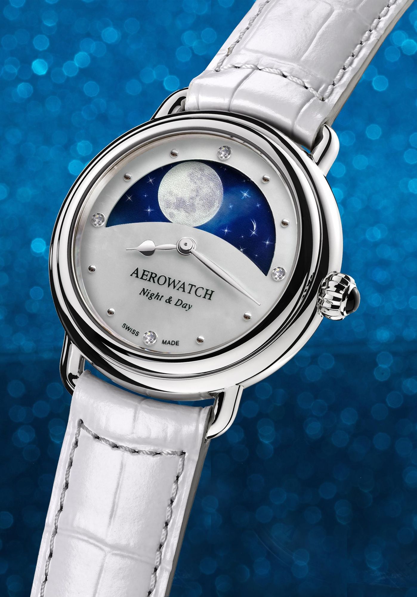 Aerowatch 1942 A 44960 AA11 Wristwatch for women Lunar Phase Indicator Aerowatch 1942 A 44960 AA11 Wristwatch for women Lunar Phase Indicator