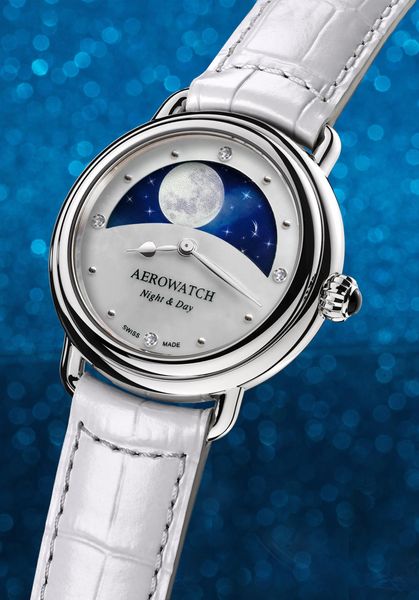 Aerowatch 1942 A 44960 AA11 Damenarmbanduhr Mondphase Aerowatch 1942 A 44960 AA11 Damenarmbanduhr Mondphase