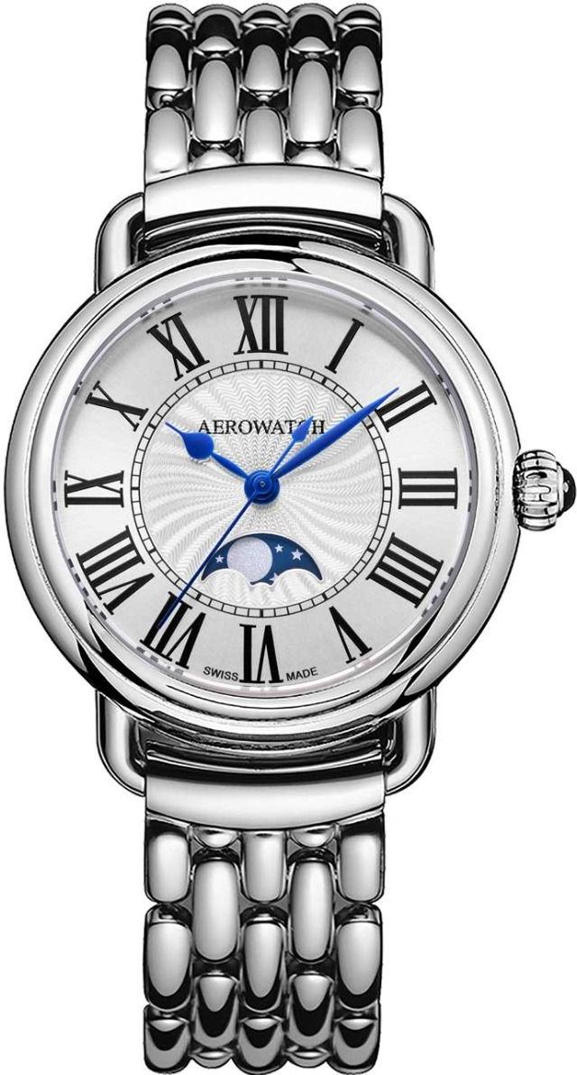 Aerowatch 1942 A 43960 AA03 M Wristwatch for women Lunar Phase Indicator Aerowatch 1942 A 43960 AA03 M Wristwatch for women Lunar Phase Indicator