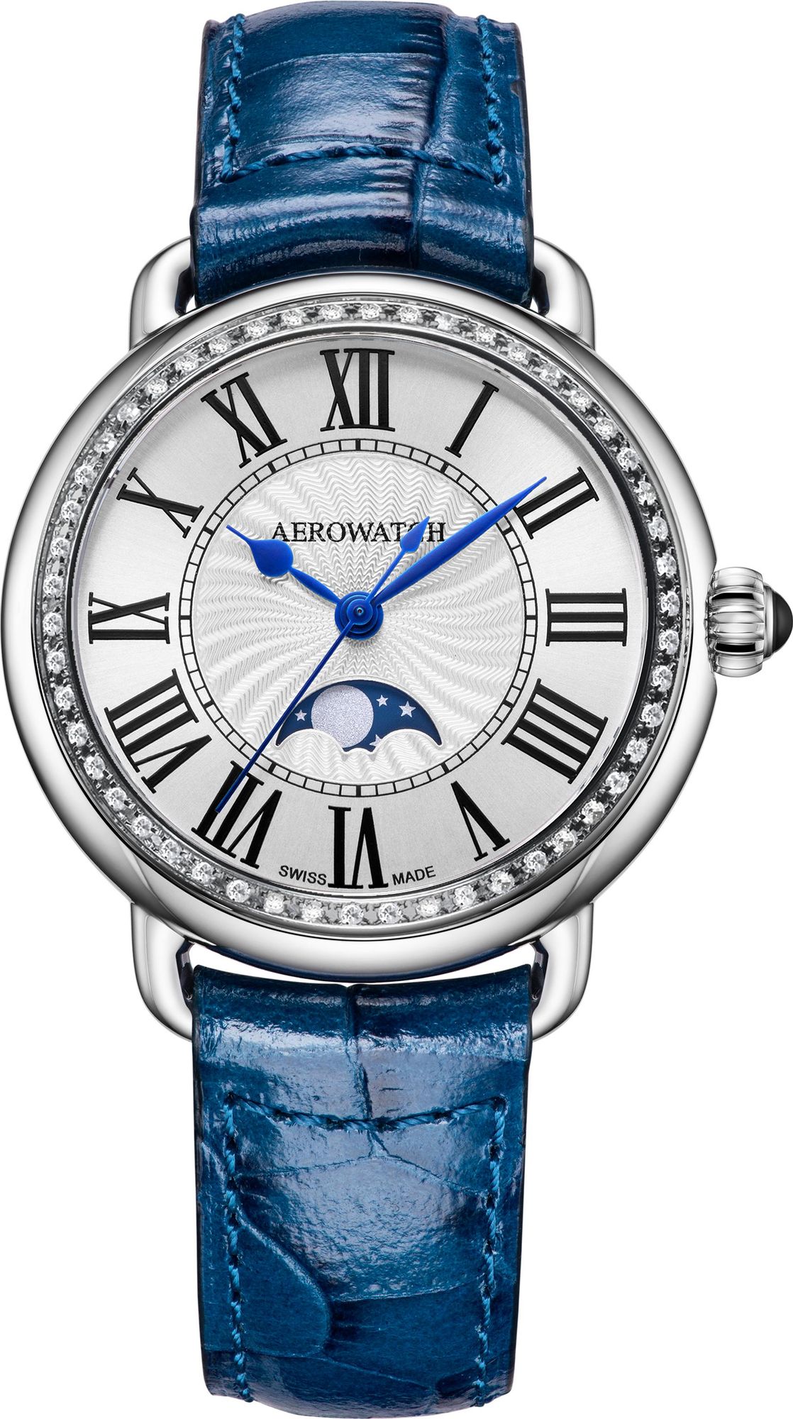Aerowatch 1942 A 43960 AA03 DIA Wristwatch for women Lunar Phase Indicator Aerowatch 1942 A 43960 AA03 DIA Wristwatch for women Lunar Phase Indicator