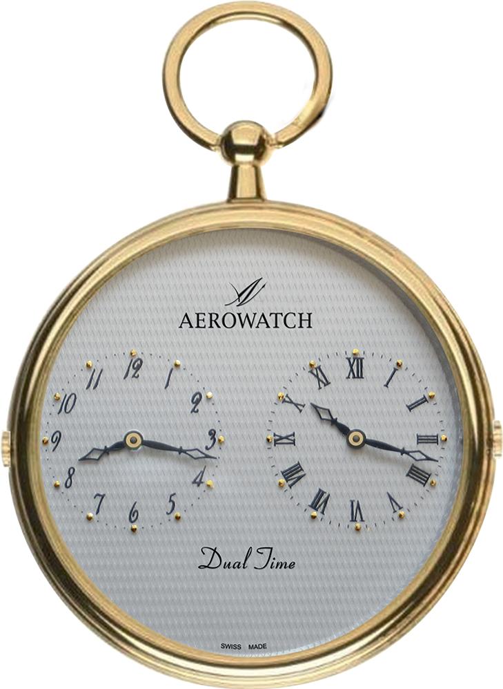 Aerowatch Lépines 05826 JA02 Orologio da tasca per uomo Doppio quadrante Aerowatch Lépines 05826 JA02 Orologio da tasca per uomo Doppio quadrante