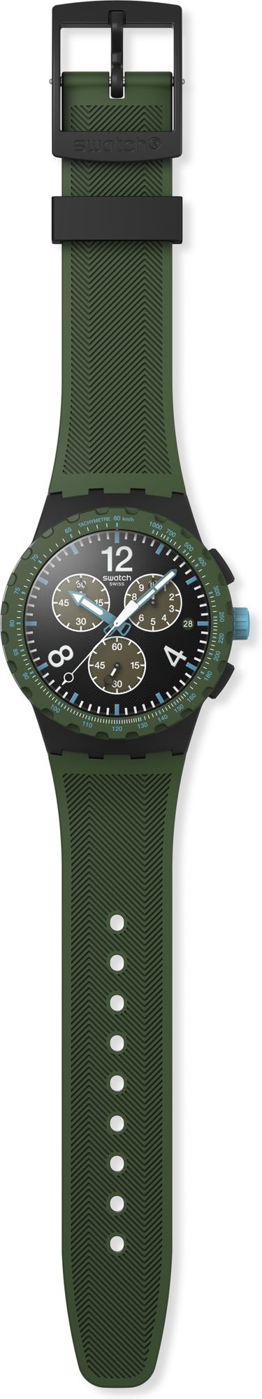 Swatch OLIVE RUSH SUSB421 Unisex horloge Swatch OLIVE RUSH SUSB421 Unisex horloge