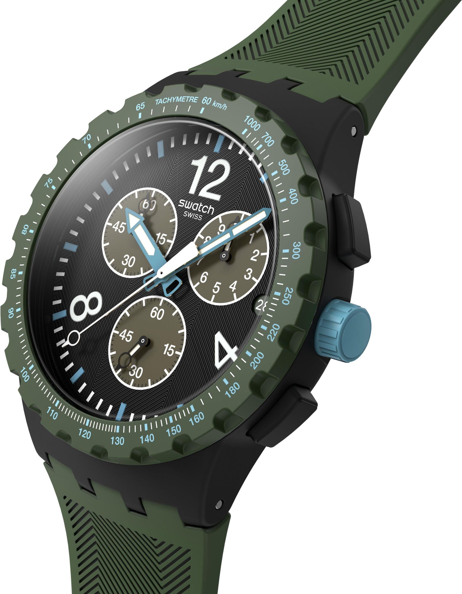 Swatch OLIVE RUSH SUSB421 Unisex horloge Swatch OLIVE RUSH SUSB421 Unisex horloge