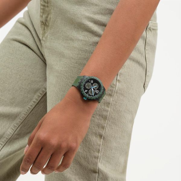 Swatch OLIVE RUSH SUSB421 Unisex horloge Swatch OLIVE RUSH SUSB421 Unisex horloge
