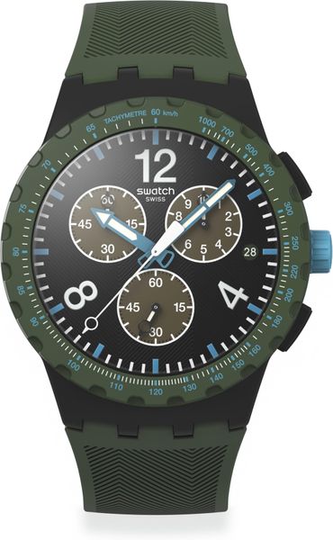 Swatch OLIVE RUSH SUSB421 Unisex horloge Swatch OLIVE RUSH SUSB421 Unisex horloge