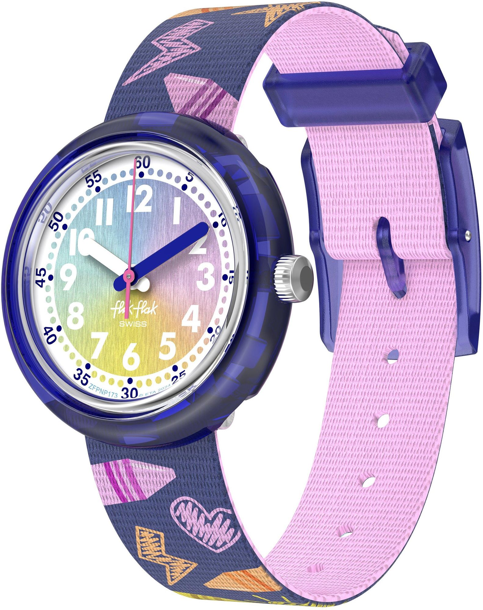 Flik Flak RAINBOW CRAYONS FPNP173 Reloj para chicas