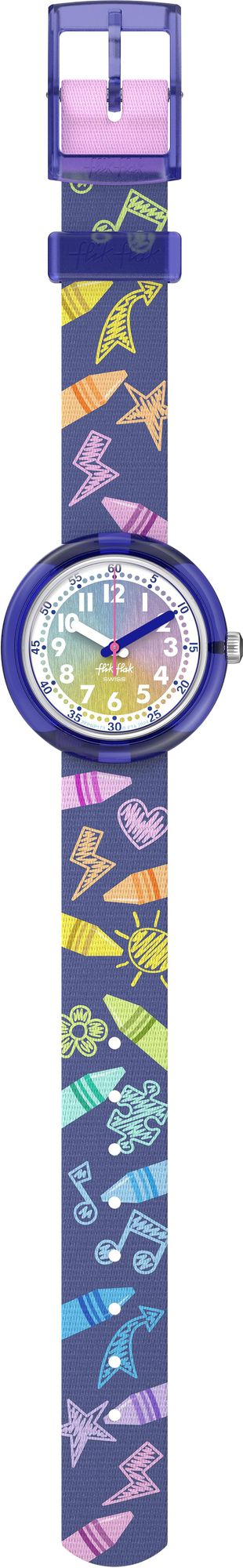 Flik Flak RAINBOW CRAYONS FPNP173 Reloj para chicas