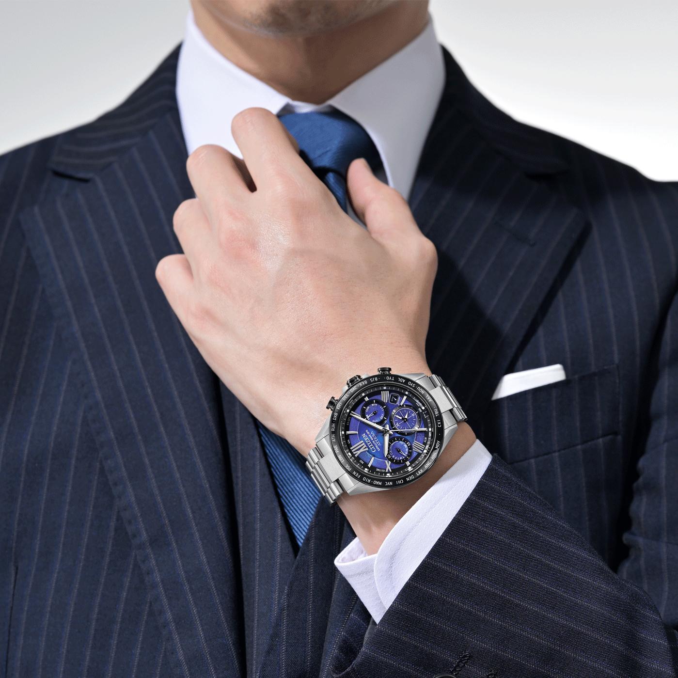 Citizen Attesa Satellite Wave GPS CC4075-50L Chronographe pour homme Édition Très Limitée Citizen Attesa Satellite Wave GPS CC4075-50L Chronographe pour homme Édition Très Limitée