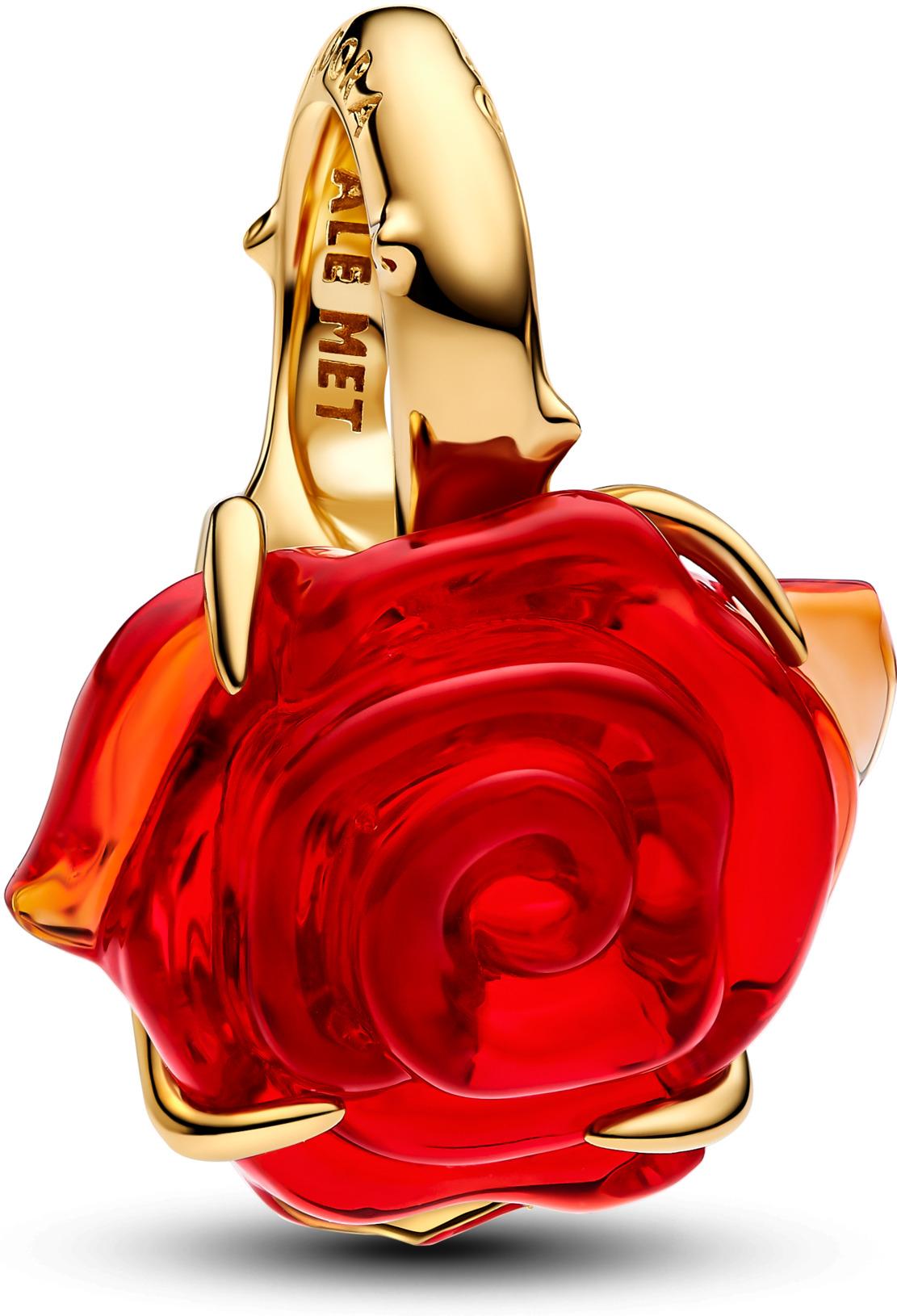 Pandora Disney Die Schöne und das Biest Verzauberte Rose Charm-Anhänger 764018C01 Pendiente Charm Pandora Disney Die Schöne und das Biest Verzauberte Rose Charm-Anhänger 764018C01 Pendiente Charm
