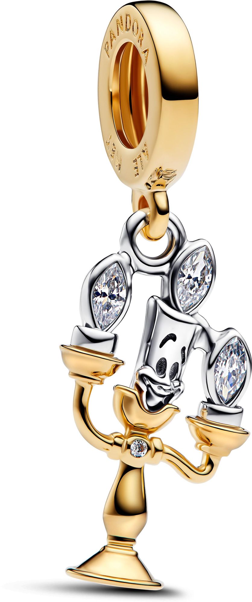 Pandora Disney Die Schöne und das Biest Lumiere Charm-Anhänger 763985C01 Charm-hanger Pandora Disney Die Schöne und das Biest Lumiere Charm-Anhänger 763985C01 Charm-hanger