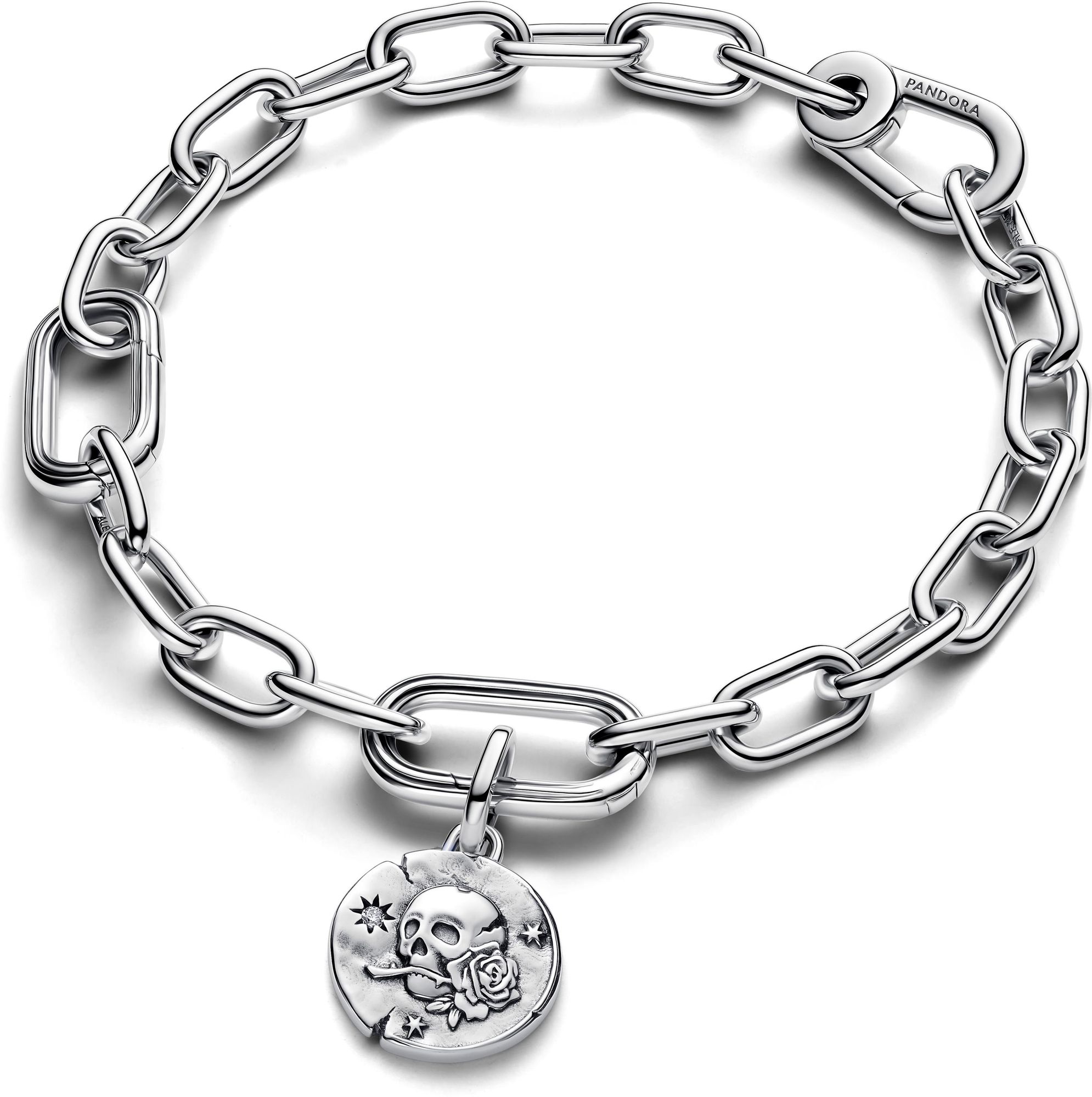 Pandora Totenkopf Medaillon-Charm 794089C01 Charm-hanger