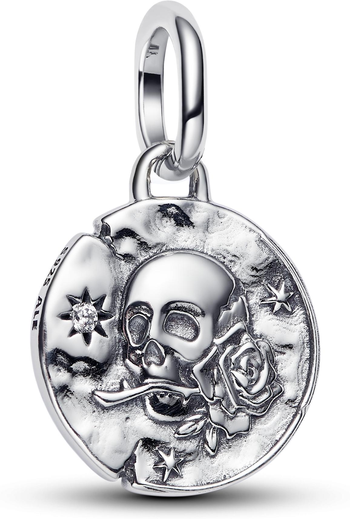 Pandora Totenkopf Medaillon-Charm 794089C01 Charm-hanger