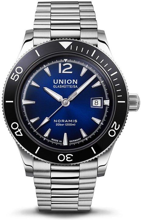 Union Glashütte Noramis Datum Sport D012.907.11.047.02 Heren armbandhorloge geschroefde kroon