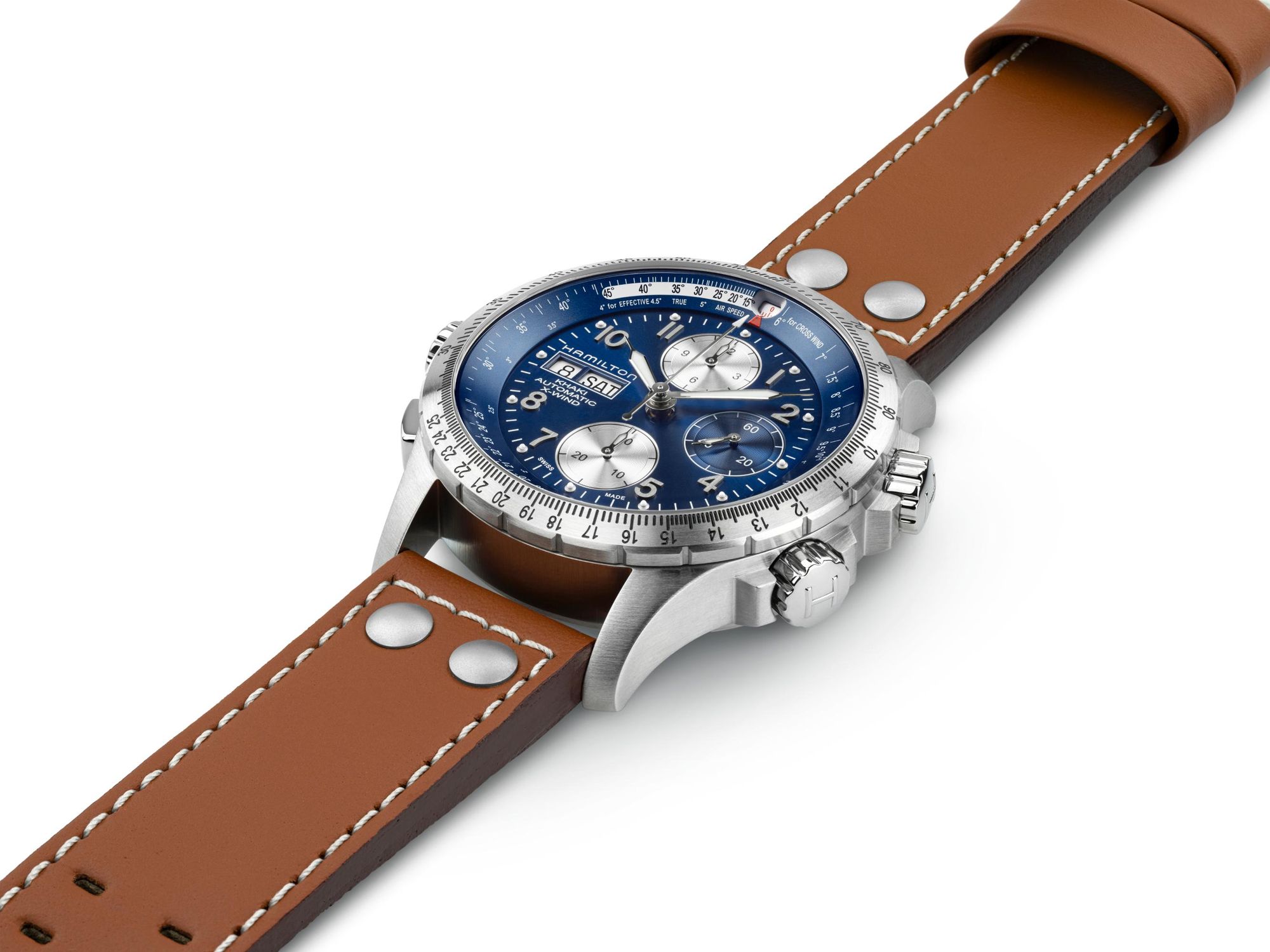 Hamilton Khaki Aviation X-Wind Autochrono H77506540 Cronógrafo Automático para hombres