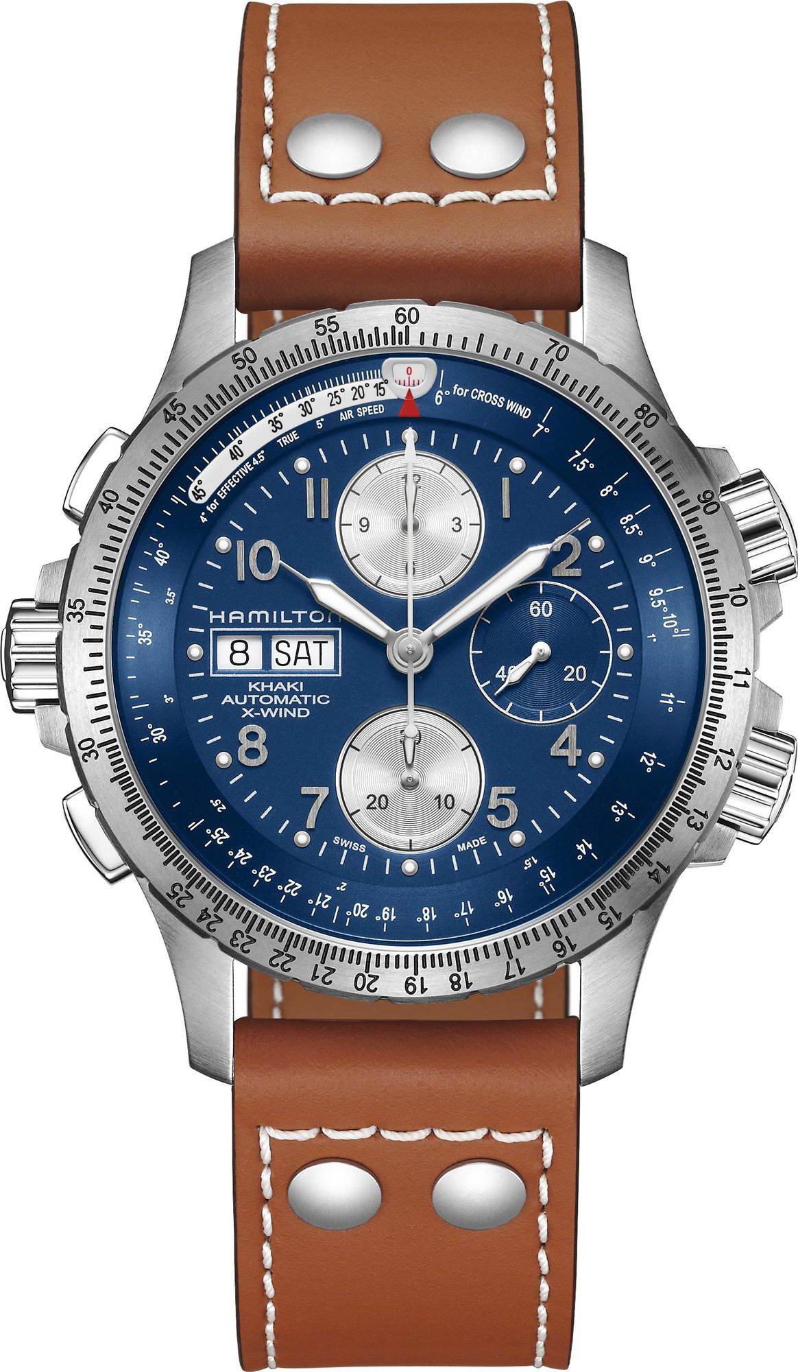 Hamilton Khaki Aviation X-Wind Autochrono H77506540 Cronógrafo Automático para hombres