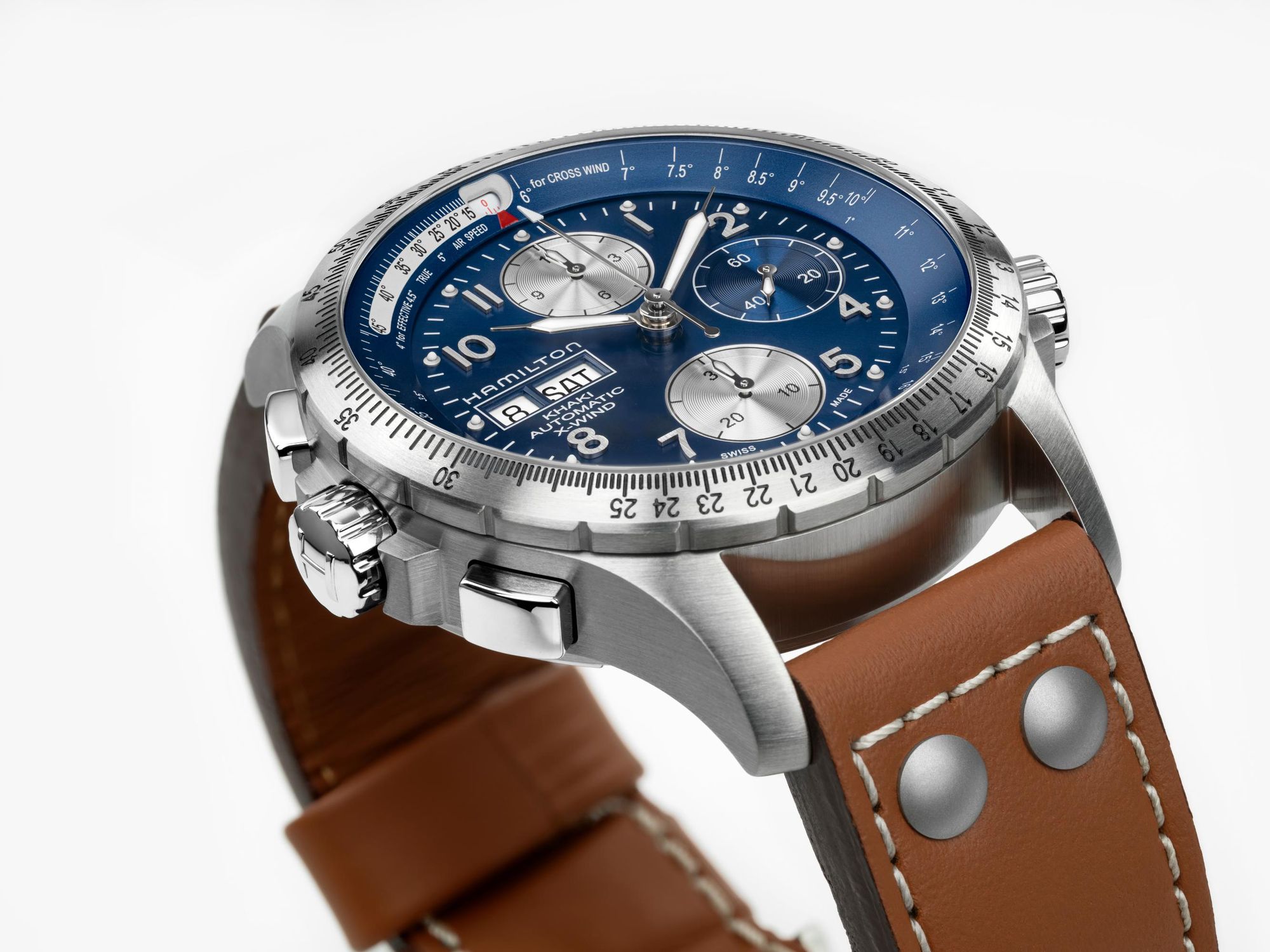 Hamilton Khaki Aviation X-Wind Autochrono H77506540 Cronógrafo Automático para hombres