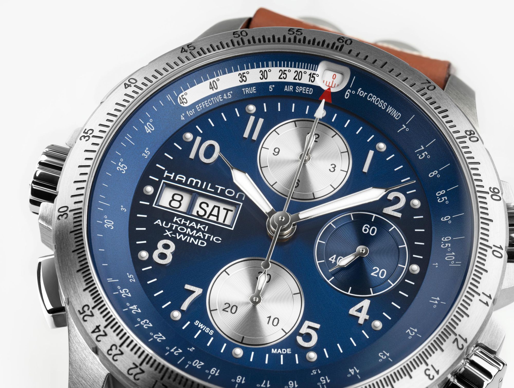 Hamilton Khaki Aviation X-Wind Autochrono H77506540 Cronógrafo Automático para hombres
