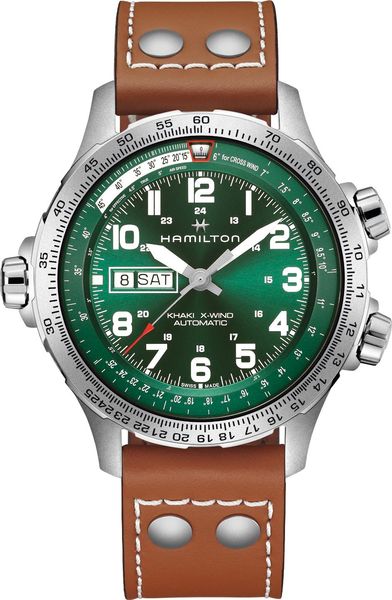 Hamilton Khaki Aviation X-Wind Day Date H77735560 Cronógrafo Automático para hombres Hamilton Khaki Aviation X-Wind Day Date H77735560 Cronógrafo Automático para hombres