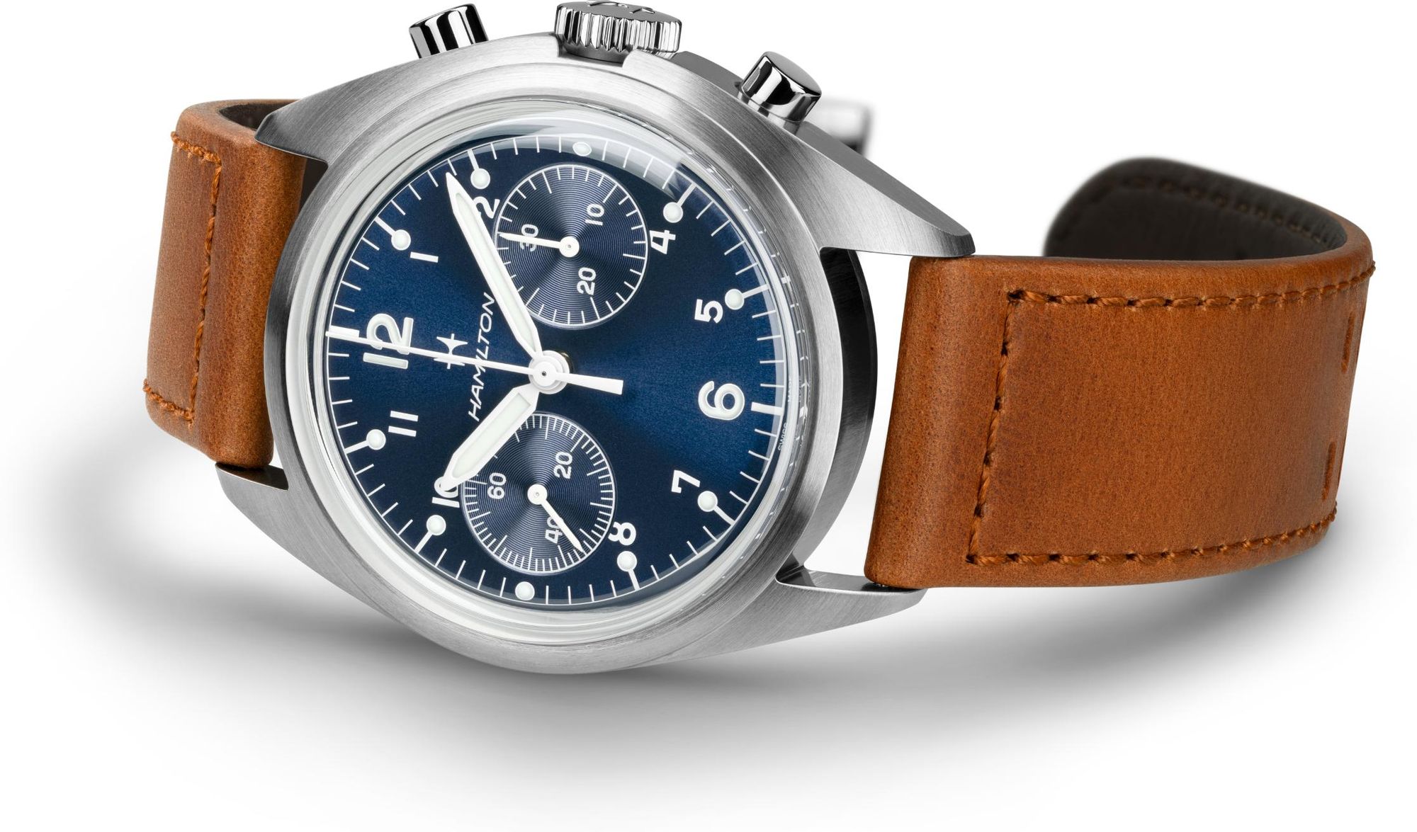 Hamilton Pilot Pioneer Mechanical Chronograph H76409540 Cronógrafo para hombres